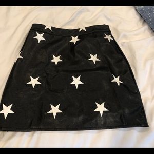 Nasty Gal True Star Faux Leather Mini Skirt